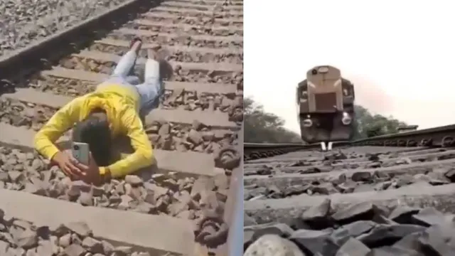 reelputra-ranjit-chaurasia-lies-on-railway-track-and-lets-train-pass-over-him-lands-in-jail-in-unnao-stunt-saga-viral-video
