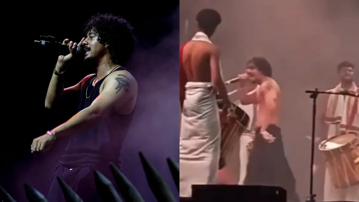 hanumankind-brings-traditional-touch-with-chenda-melam-to-coachella-stage-fans-go-gaga-over-his-performance-watch