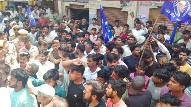 etah-violence-erupts-in-jalesar-after-sc-man-shot-by-neighbour-shops-vandalised-road-blocked