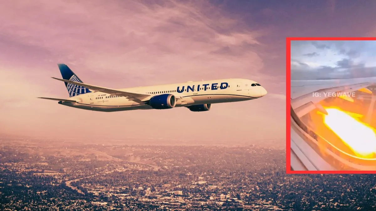 united-airlines-engine-bursts-into-flames-mid-flight-after-bird-strike-terrified-passengers-scream-video
