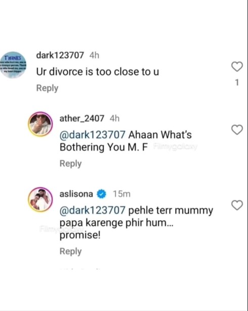 Sonakshi sinha reply to user