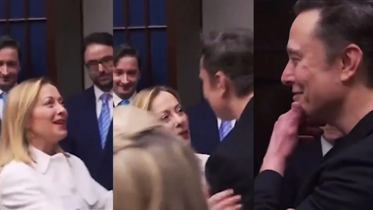 tesla-ceo-elon-musk-crushing-on-italian-pm-giorgia-meloni-blushing-billonaires-video-sparks-buzz-again