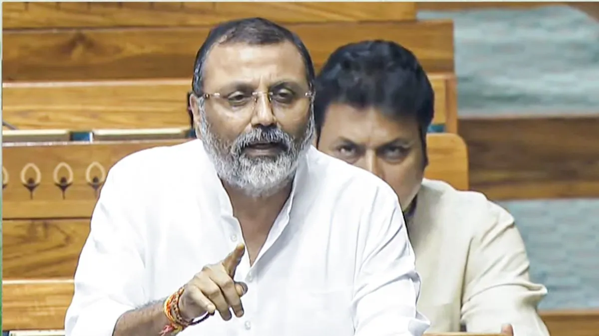 bjp-nishikant-dubey-says-sc-inciting-religious-wars-amid-waqf-row-congress-reacts