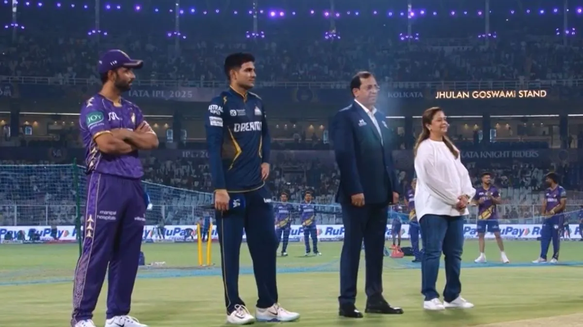 ipl-2025-rahmanullah-gurbaz-moeen-ali-who-won-toss-in-kkr-vs-gt-today-match-playing-11s-ajinkya-rahane-shubman-gill-eden-gardens