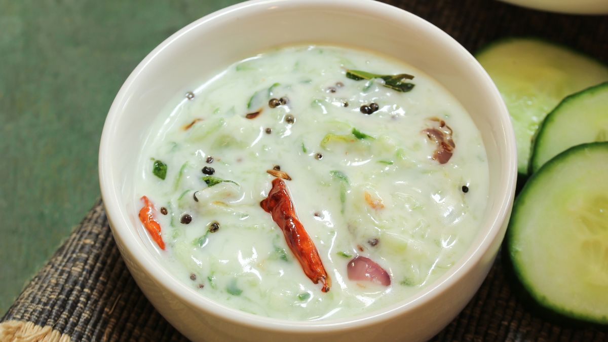 cucumber raita in summer