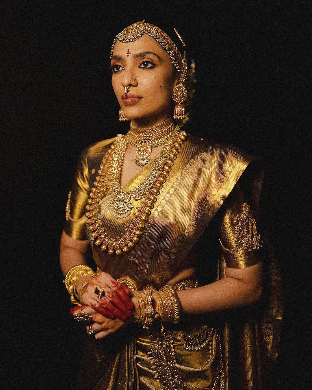 jewellery for kanjivaram drape