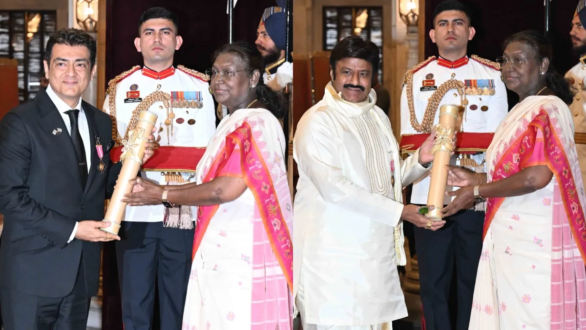padma-awards-2025-ajith-kumar-nandamuri-balakrishna-receive-padma-bhushan-honour-arijit-singh-ricky-kej-and-others-get-honoured-by-president-droupadi-murmu