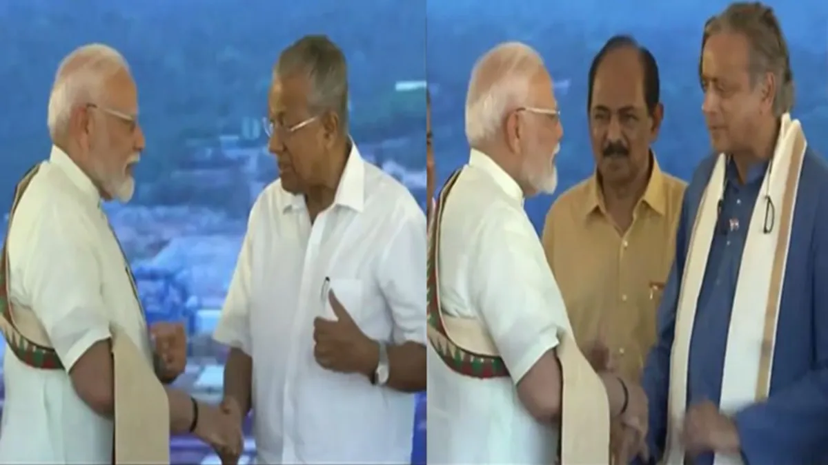 will-disturb-sleep-of-many-pm-modi-jibe-as-he-shares-stage-with-kerala-cm-vijayan-shashi-tharoor-watch