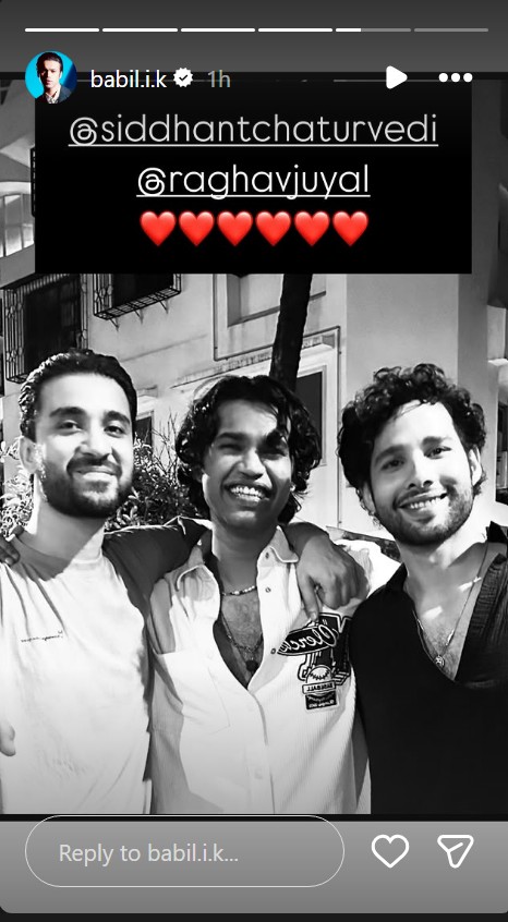 babil khan Siddhant Chaturvedi and Raghav Juyal
