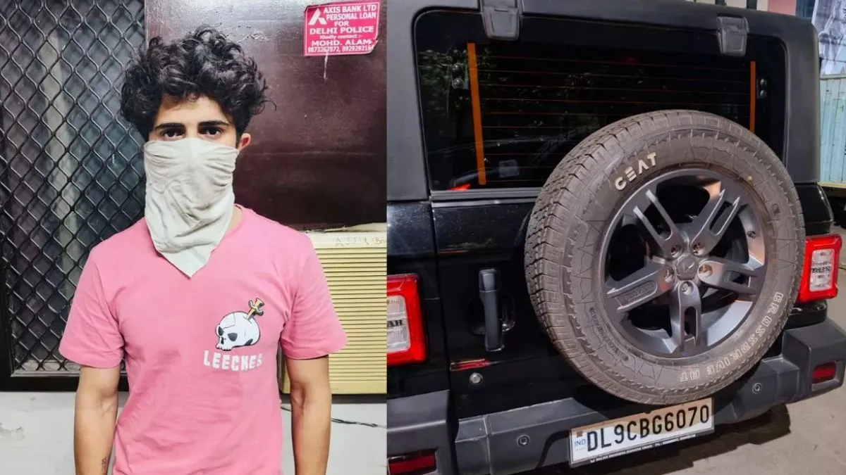 delhi-crime-viral-video-shows-moment-when-thar-driver-runs-over-security-guard-near-mahipalpur-flyover