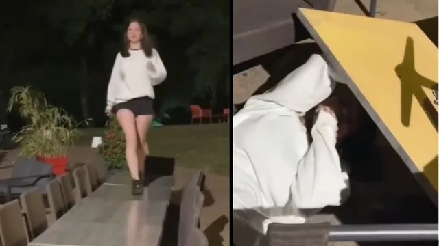 girl-catwalks-on-dinner-tables-but-what-happens-next-is-hilariously-unpredictable-watch-viral-video