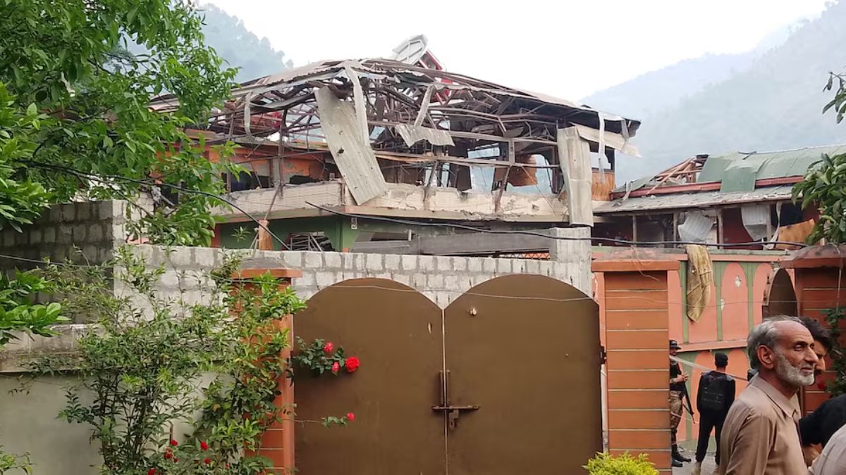 The damaged Bilal Mosque in Muzaffarabad of Pakistan-administered Kashmir after India launched Operation Sindoor. (Reuters Image)