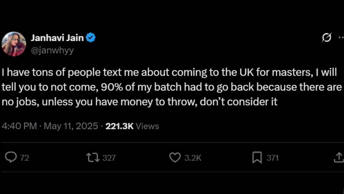 london-based-indian-woman-warns-students-against-pursuing-master-degree-in-uk-there-are-no-jobs-only-struggle