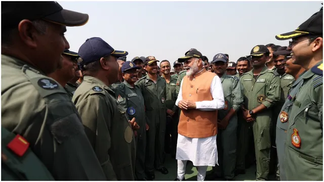 PM Modi Meets Air Force Jawans At Adampur Air Base In Punjab Amid India-Pakistan Tensions | In Pics