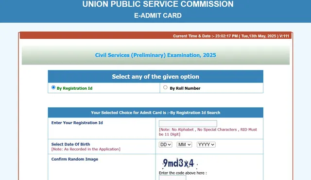 UPSC Prelims Admit Card 2025 Released At upsc.gov.in For 25 May ...
