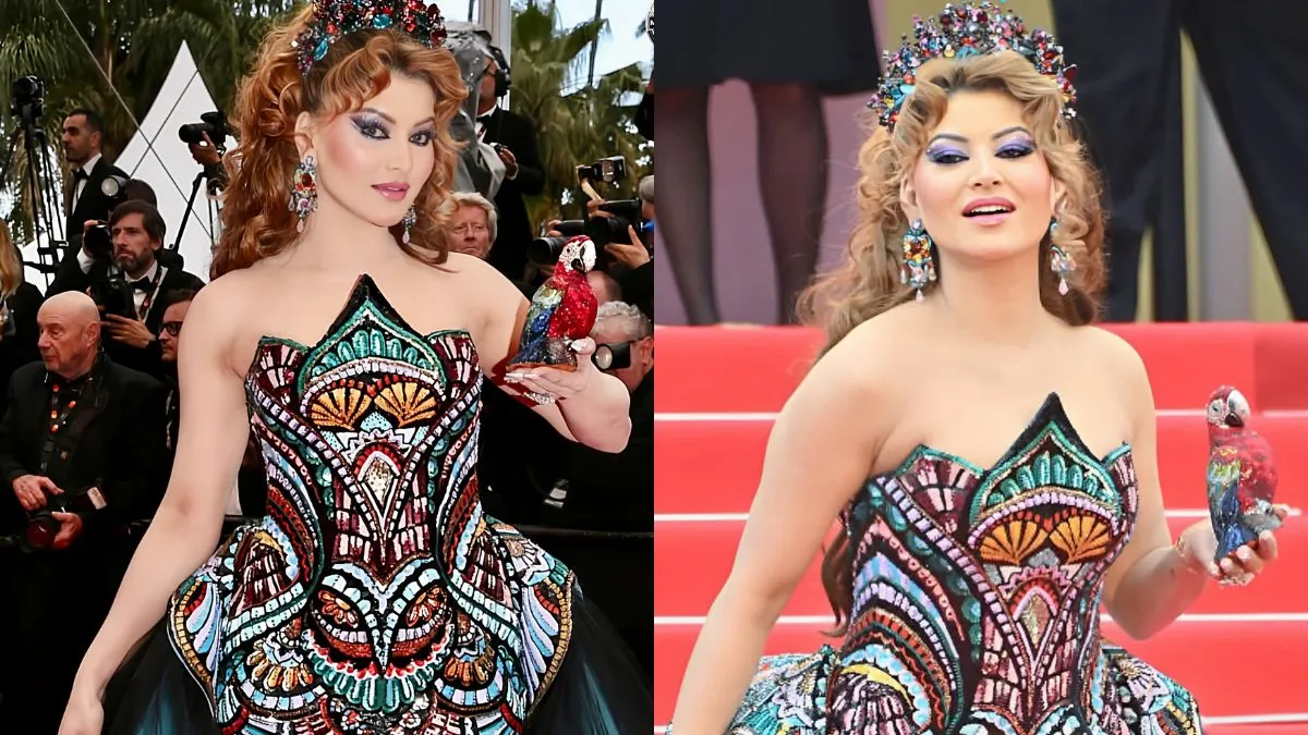 urvashi-rautela-million-dollar-gown-at-cannes-2025-fails-to-impress-rs-4-7-lakh-parrot-clutch-not-enough-to-save-her-look