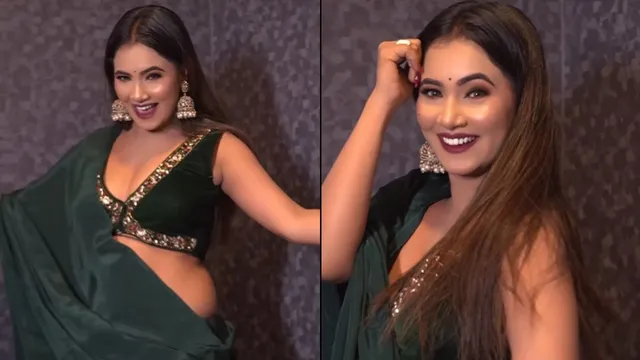 trisha-kar-madhu-viral-video-actress-oozes-hotness-in-bold-saree-look-as-she-dances-to-bhojpuri-song-kamariya-se-sadiya-chhootal