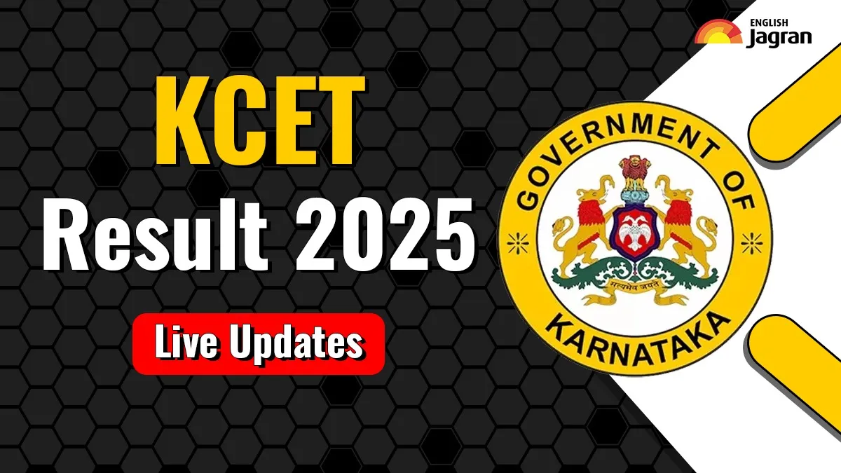 KCET Result 2025 Live Updates KCET Result To Be Released Today