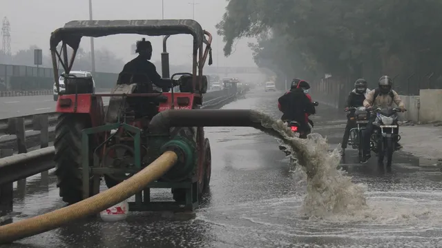 delhi-gurugram-expressway-news-gurugram-waterlogging-narsinghpur-jharsa-waterlogging-nhai-gmda-rao-inderjit-singh
