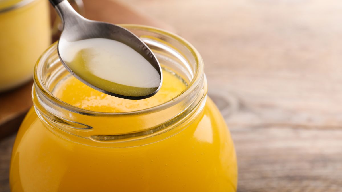 homemade ghee from malai