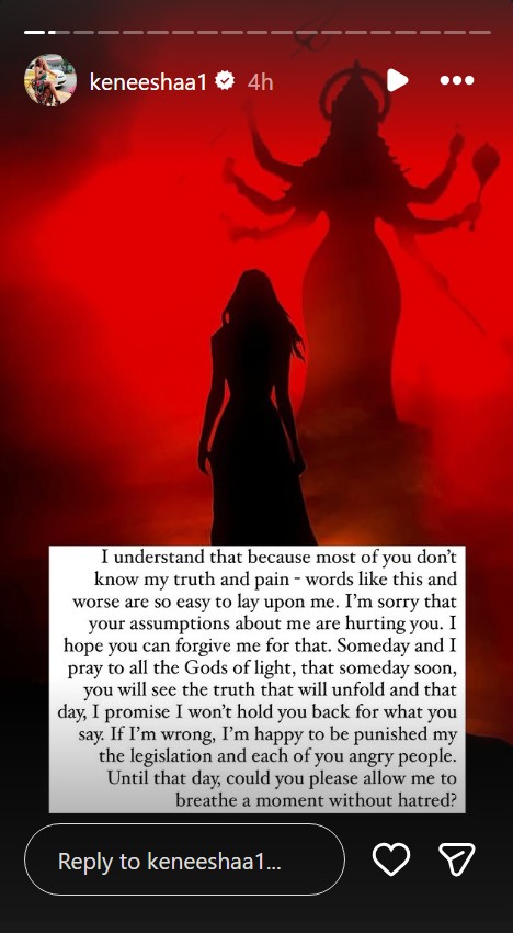 Kenishaa Francis Insta post