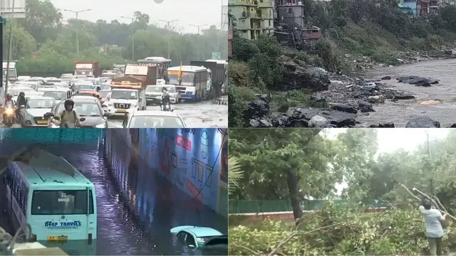 North India Weather Fury: Delhi Waterlogged Due To Heavy Rain; Downfall Batters UP And Haryana, Cloudburst Rocks Himachal