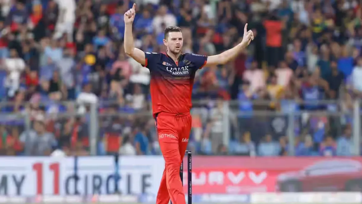 ipl-2025-playoffs-big-boost-for-rcb-josh-hazlewood-rejoins-royal-challengers-bengaluru-ahead-of-playoffs