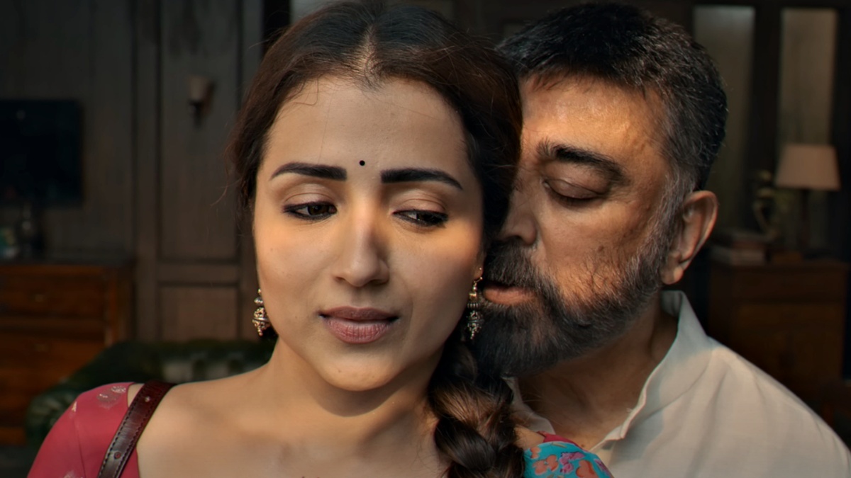 Kamal Haasan and Trisha Krishnan