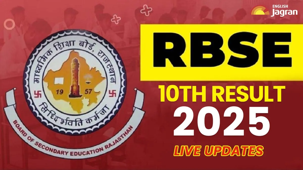 RBSE 10th Result 2025 OUT Highlights: BSER Rajasthan Board Class 10th Result Declared At rajeduboard.rajasthan.gov.in, 2.6 Lakh Students Pass With 1st Division