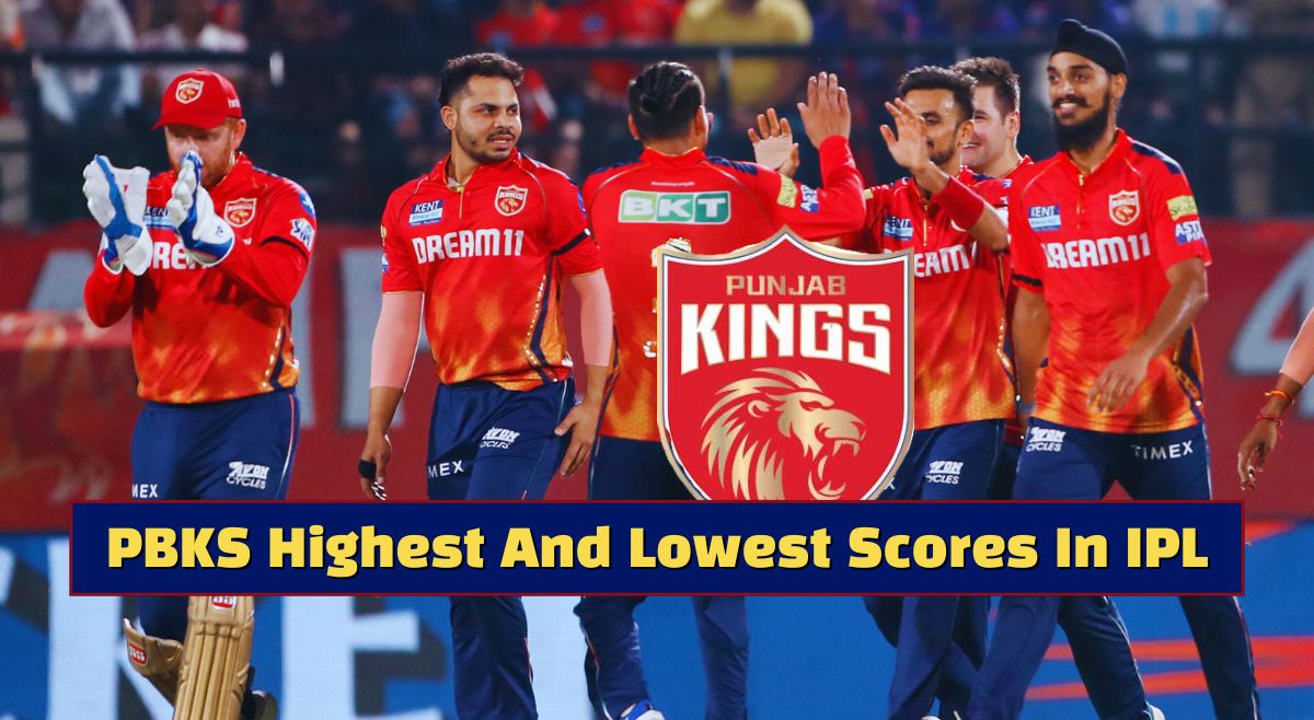 List Of Punjab Kings (PBKS) Highest and Lowest Scores In IPL