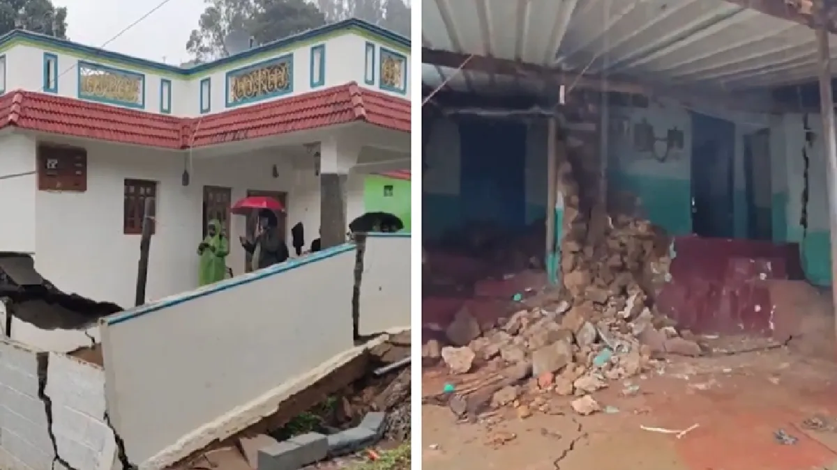 tamil-nadu-rains-several-houses-develop-cracks-amid-heavy-rains-in-nilgiris-weather-department-issues-red-alert-for-these-districts