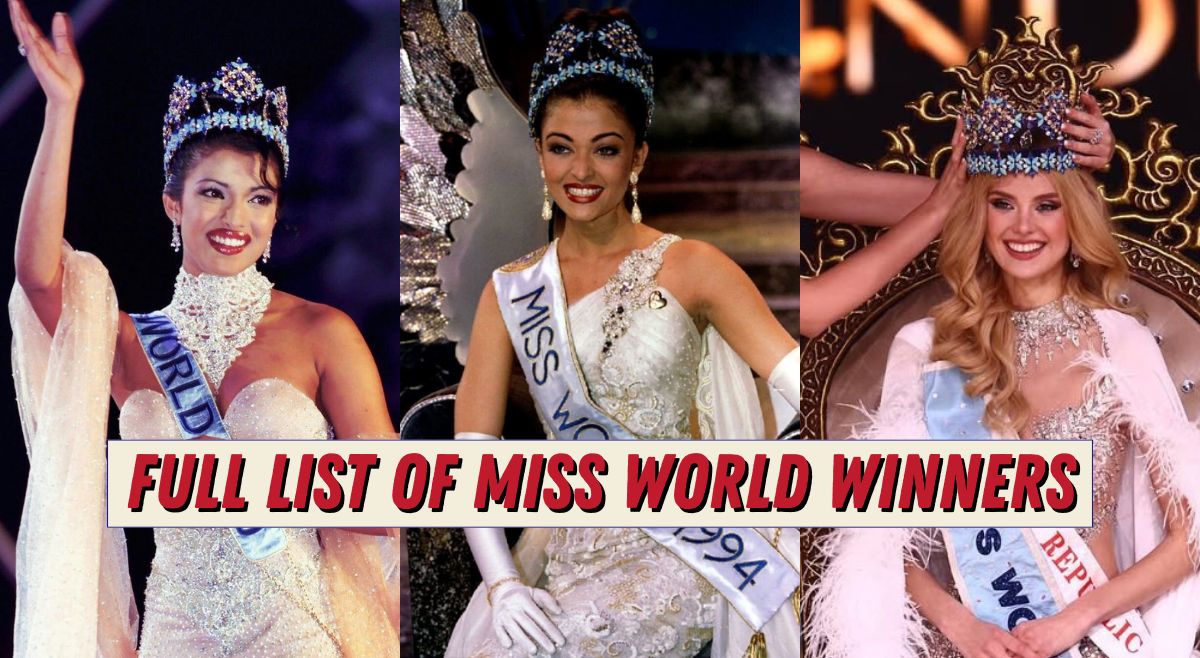 Miss World 2025: Full Winners List (1951–2024) — 5 Are from India
