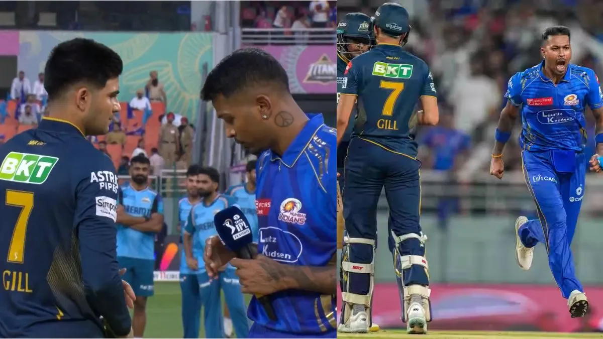 IPL 2025: Fans Spot New Rivalry In Making As Shubman Gill-Hardik Pandya Share Awkward Moment During GT vs MI Eliminator | Watch