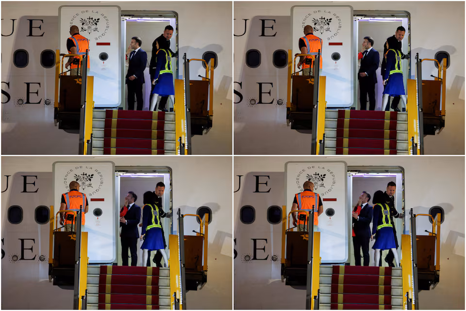 Macron slapped by wife 