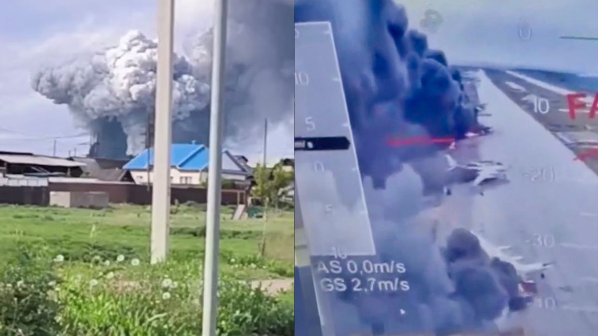 Ukraine Destroys 40 Russian Military Aircraft In Massive Drone Attack, Hits Strategic Bombers At Olenya, Belaya: Report