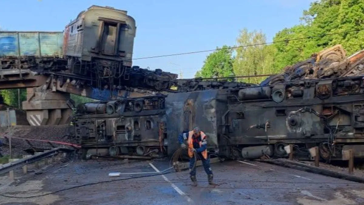 Railway Bridge Collapses In Kursk: Second Train Derailment In Russia In 24 Hours