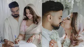 Hina Khan Ties The Knot With Beau Rocky Jaiswal; See FIRST PHOTOS