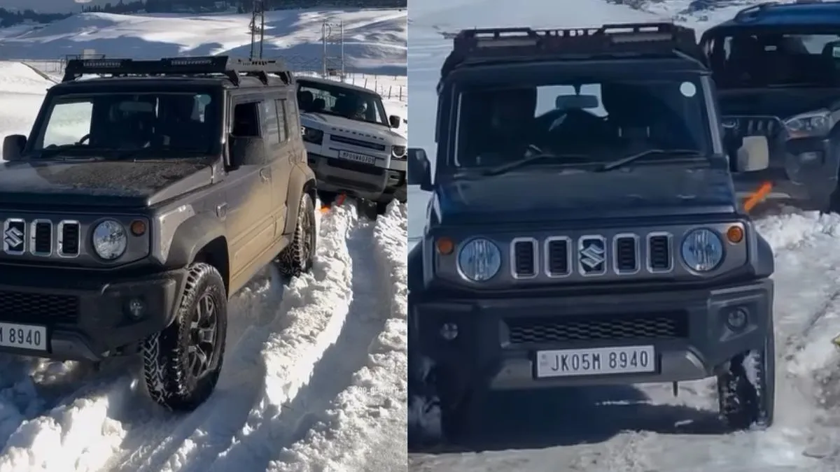 maruti-suzuki-jimny-rescues-land-rover-defender-and-mahindra-scorpio-n-watch-viral-video