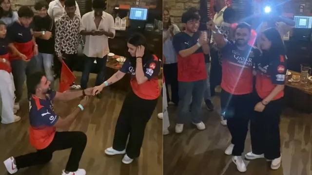man-proposes-to-his-girlfriend-for-marriage-right-after-rcb-big-win-in-ipl-2025-her-yes-turns-celebration-into-pure-magic