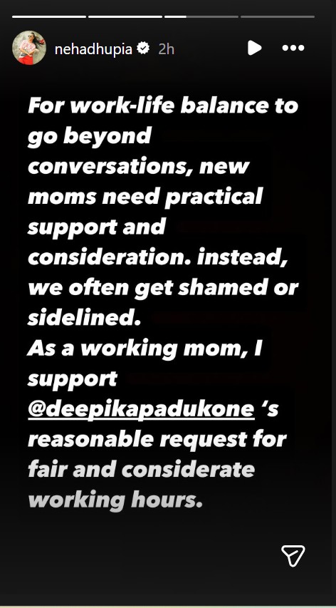 Neha Dhupia Insta post