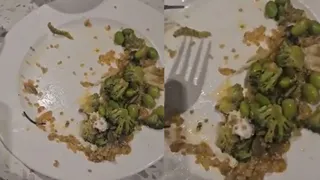 Dead Caterpillar Found In Salad At Gurugram Restaurant, Leaves Customer Disgusted | Viral Video