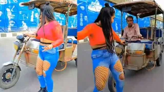 Woman Stops E-Rickshaw In Middle Of Busy Road And Dances To Bhojpuri Song, Viral Video Leaves Internet Divided