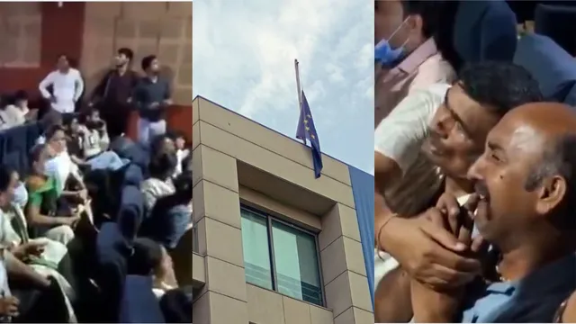 Ahmedabad Plane Crash LIVE Updates: EU Flag At Half-Mast For Victims; Families Wait At Hospital For Info On Loved Ones