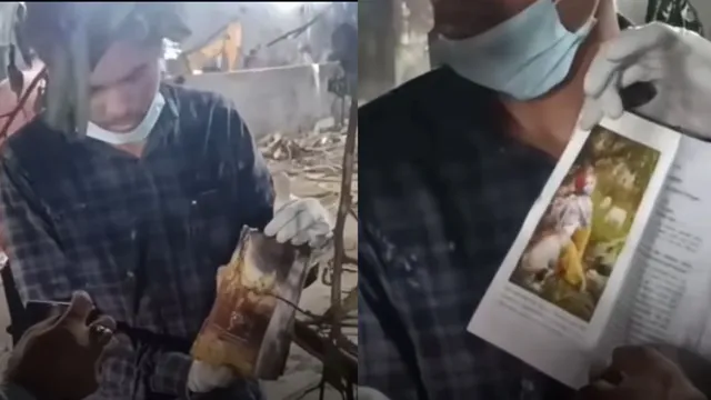 air-india-crash-untouched-bhagavad-gita-found-in-burnt-plane-wreckage-viral-video-triggers-mixed-reactions