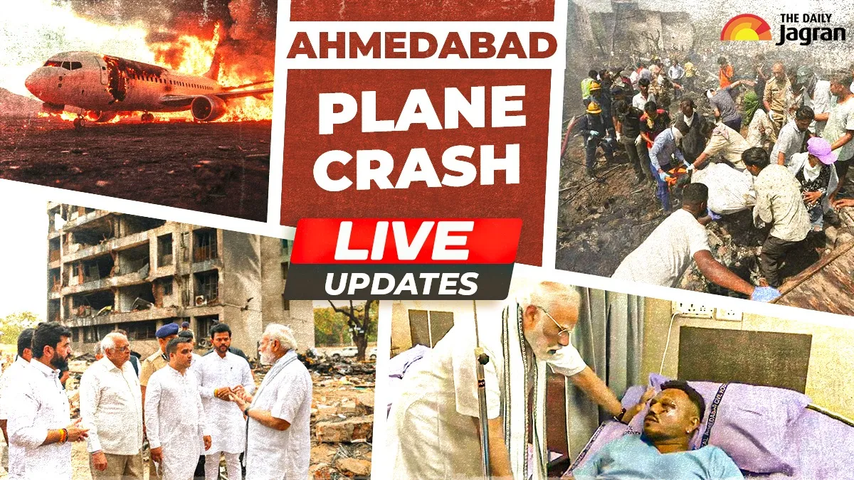 Ahmedabad Plane Crash LIVE Updates: One Black Box Recovered From Crash Site, Students At Doctors' Hostel Return Home
