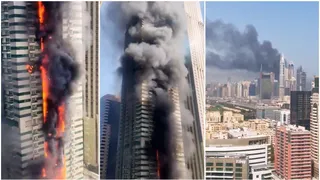 Dubai: 67-Storey Building Engulfed In Massive Fire, Nearly 4,000 People Evacuated From Skyscraper | VIDEO