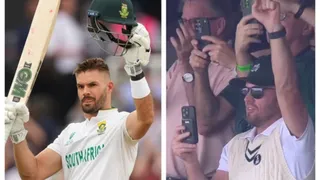 SA vs AUS WTC Final 2025: Aiden Markram Forgets To Celebrate After Scoring Historic Hundred As Ab De Villiers Records Everything From Lord's Stands | Watch