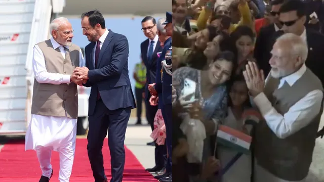 pm-modi-arrives-in-cyprus-receives-grand-welcome-from-president-nikos-christodoulides-indian-diaspora-watch