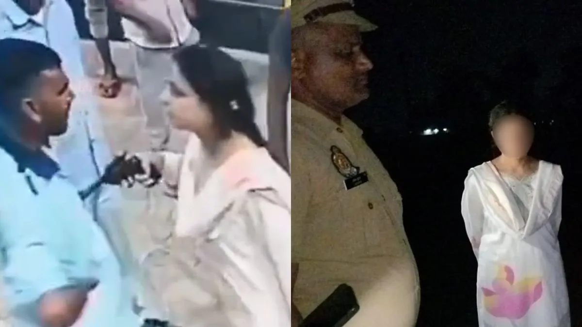 itni-goliyaan-marungi-up-woman-points-pistol-at-petrol-pump-worker-after-dispute-arrested-after-complaint-video