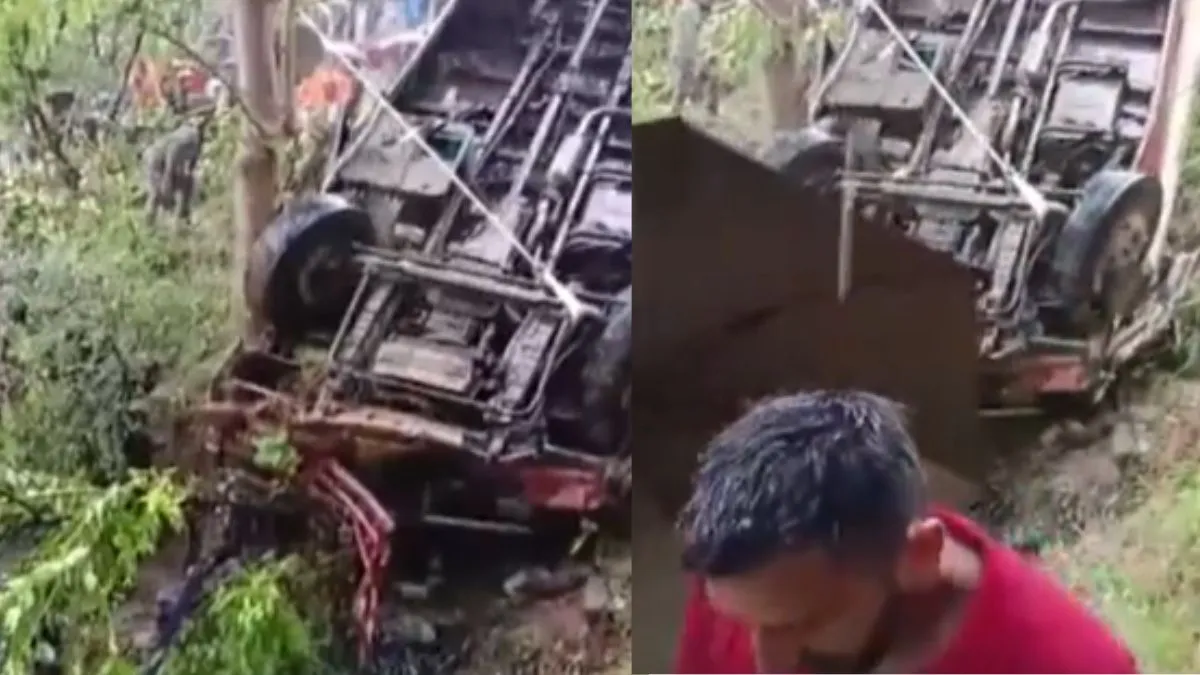 himachal-bus-accident-two-killed-several-injured-after-bus-falls-into-gorge-in-mandi-rescue-ops-underway